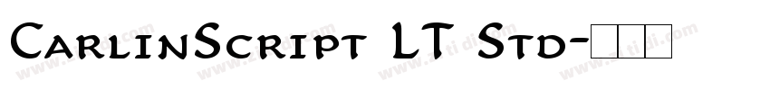 CarlinScript LT Std字体转换